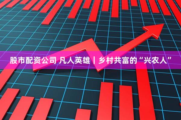 股市配资公司 凡人英雄｜乡村共富的“兴农人”